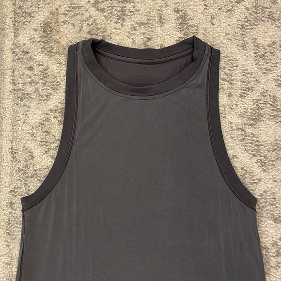 Lululemon Grey Modal Maxi Dress - Side Slits - Racerback - size 6/8 - Picture 3 of 8